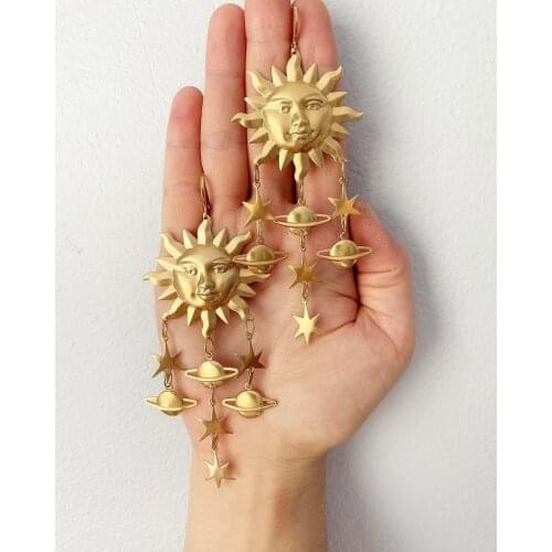 Sun Star Celestial Earrings Outspace Gift