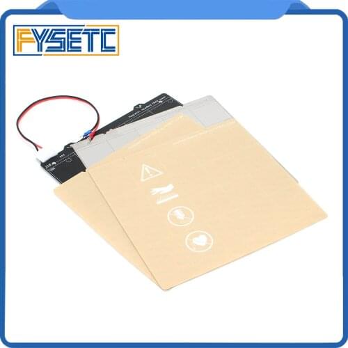 Prusa i3 MK3 Magnetic Heated Bed MK52 24v Wiring Thermistor Kit With Magnet + Steel Sheet +2pcs Clear Sticker For Prusa i3 MK3