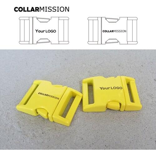 Retailing engraved buckle， we provide laser engraving service customize LOGO，yellow metal buckle quick side release 20mm CCK20Y