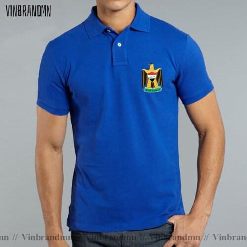 Coat of arms of Iraq Polo Shirt Republic of Iraq Iraqi shirt Men Women Short Sleeve summer Sports jerseys golf tennis polo shirt