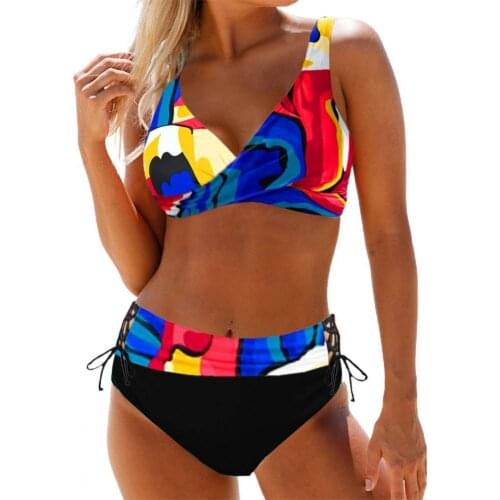 Sexy Bikini 2021 Summer Push Up Wrap Cross Bra Briefs Bathing Suit Swimsuit Bikini Set Beachwear Swimsuits купальник женский