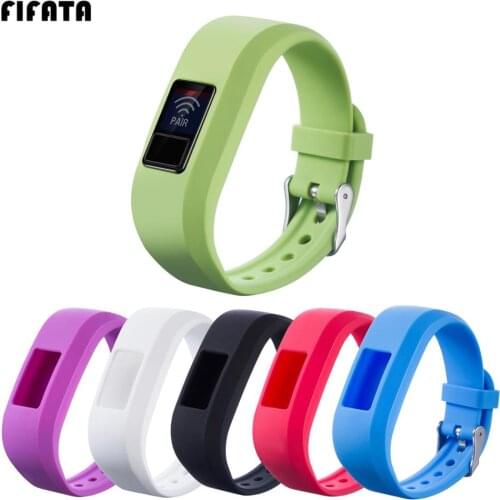 FIFATA Silicone Strap For Garmin Vivofit JR Children Smart Band Colorful Replacement Bracelet Sport Band For Vivofit JR