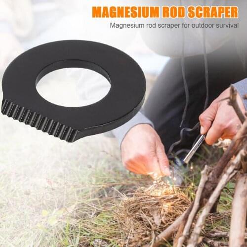 Outdoor Survival Camping Scraper Flint Bottle Opener Tools Fire Starter Multi-function Scraper Magnesium Rod Scraper Small Tool
