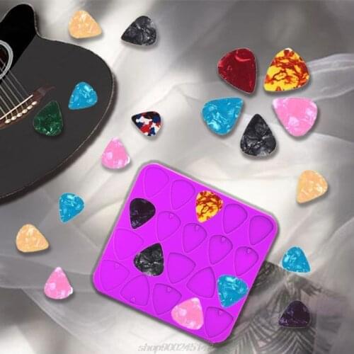 Universal Guitar Picks Resin Mold Silicone Guitar Plectrums Resin Casting Mold DIY Guitar Thumb Finger Picks M29 21 Dropship