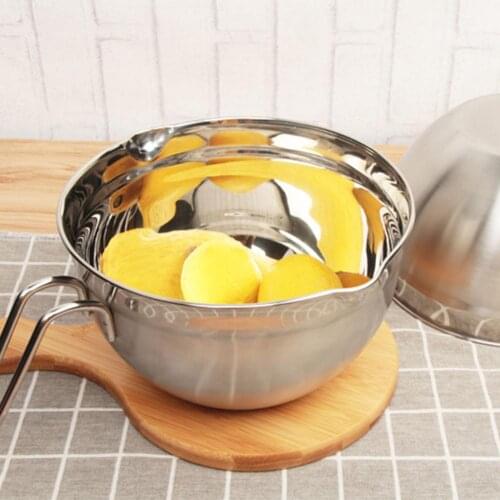 High quality Stainless Steel Egg Beater With Handle Soup Basin Mixing Bowl Salad Rice Fruit Bowl for kitchen tableware accessory