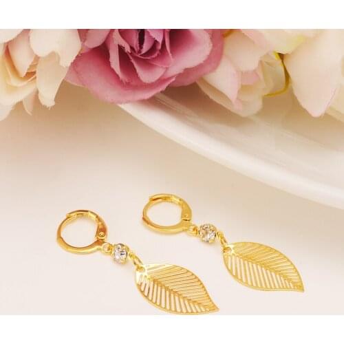 Bangrui Africa map gold earring Yellow Color GP earring Jewelry For Women Men african gift