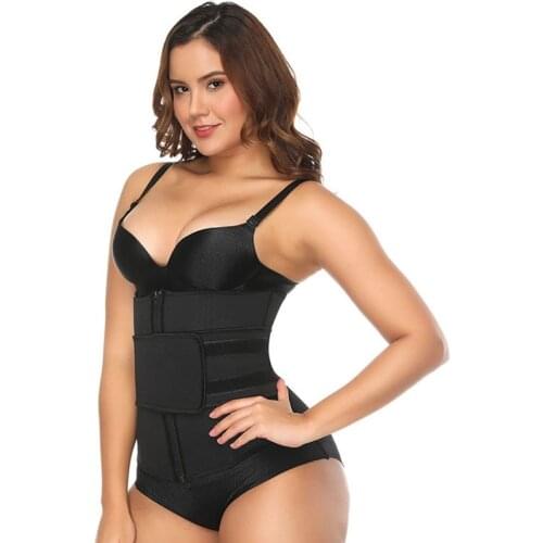 Neoprene Zip Waist Trainer Sculptwear Plus Size 6xl 5xl Women Slimming Body Shaper Corset Sweat Belt for Women Weight Loss