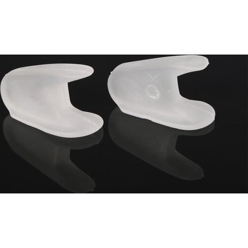 2 Pcs Portable Silicone Gel Toe Separators Bunion Protector