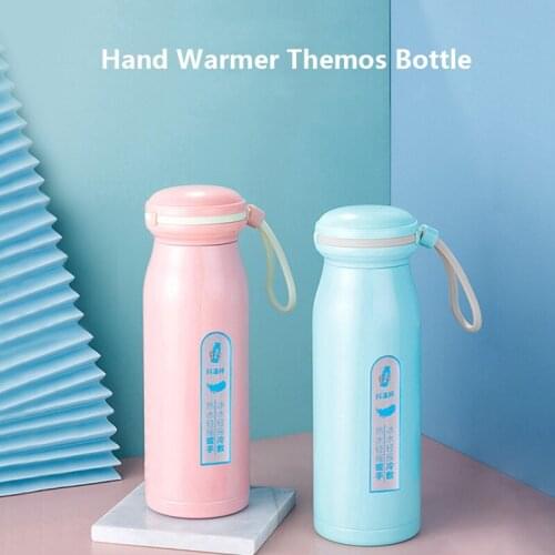 380ml Thermos Coffee Mug Hand Warmer Stainless Steel Tumbler Vacuum Flask Water Bottle For Girls Women Tea Travel Mug Thermocup