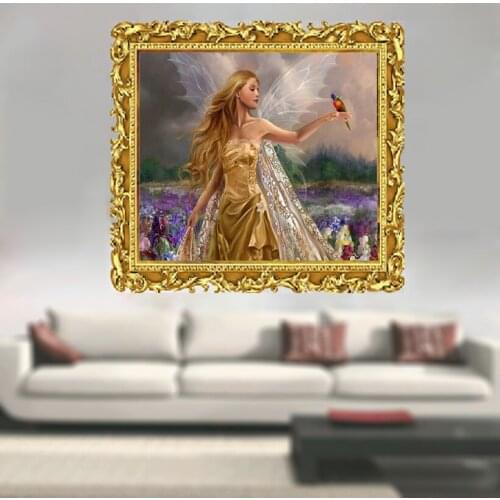 3D Diamond painting Cross stitch Handmade Crafts Needlework Angel parrot Square Diamond Mosaic full Diamond embroidery