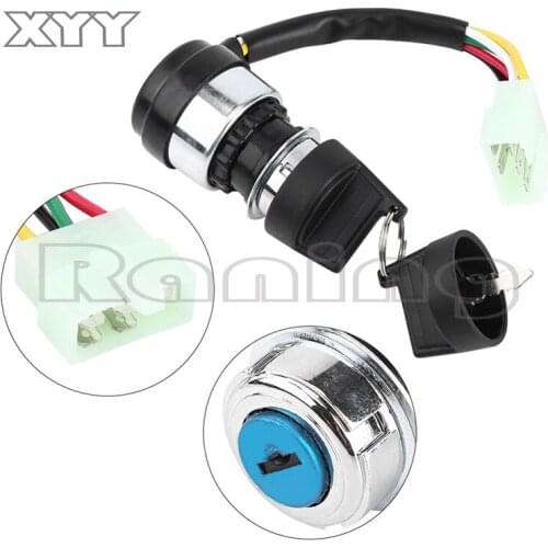 5 Wire Pin On Off Start Stop Kill Ignition Key Switch For Chinese Dune Buggy Go Kart UTV