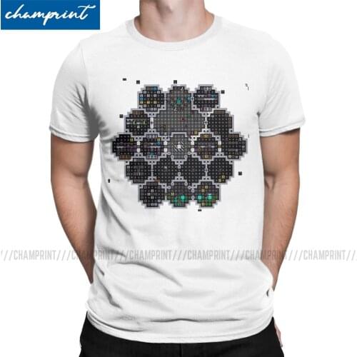Dwarf Fortress Library With Fnordset Tiles Mens T Shirts Ascii Pixel Gaming Funny Tees Short Sleeve T-Shirts 6XL Clothing