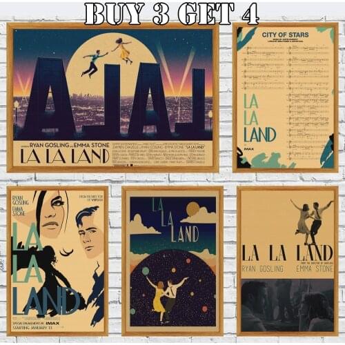 Classic La La Land Tv Play Movie Poster Retro Painting Core Picture Cafe Bedroom Room Wall Art Home Decor