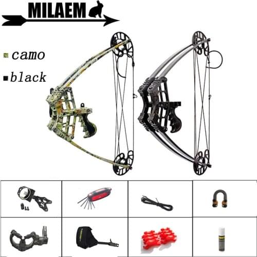1Set 45lbs Archery Compound Bow Triangle Bow Car Hunting IBO 270FPS Left Right Hand General Purpose Outdoor Shooting Accessories
