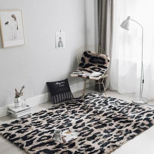 Fluffy Mink Cashmere Rug, Leopard Print, Fluffy Carpet In Living Room, Childrens Bedroom, Home Carpet, Non-slip Rug
