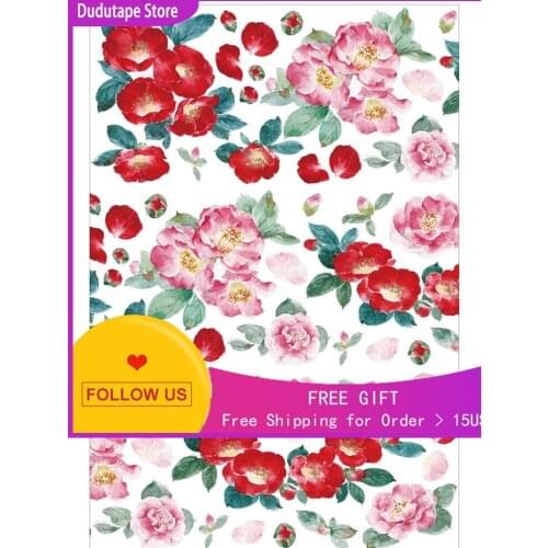 Roll Split Stick Color Wide Tone Landscape Washi Tape Sticker Garden Street View Lemon