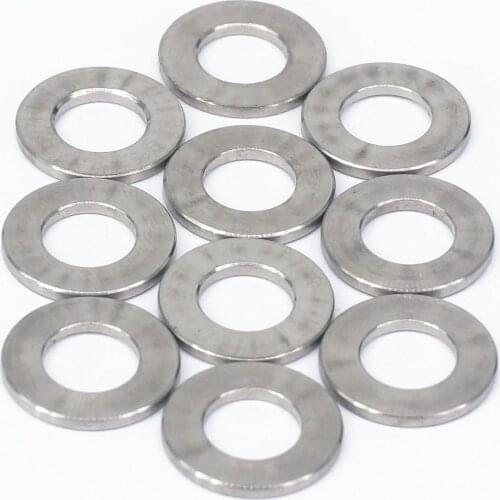 LOT 10 M8 Ti GR5 Titanium Bolt Screw Spacer Flat Washer Bicycle OD 16mm