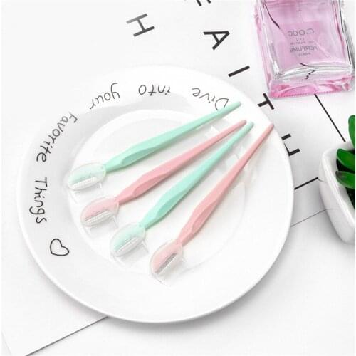 Min Eyebrow Trimmer Razor Set Attached with Comb of Stainless Steel Blade Men Women Beauty Makeup Tool E536