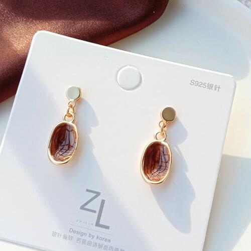 Mini Acrylic Drop Earrings for Girls Elegant Water Drop Pendants Women Earrings 2020 pendientes mujer ES3847
