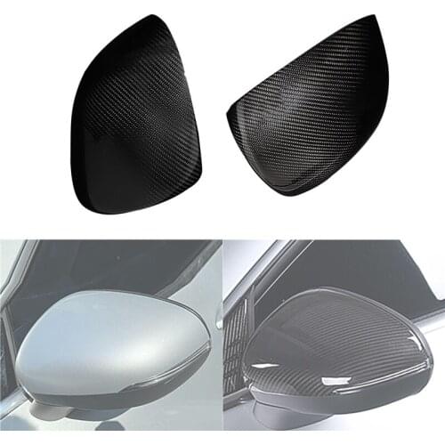 For Mercedes Benz CLA A Class CLA200 CLA260 A180 AMG 2020 Carbon Fiber Car Rearview Mirror Cover Trim Panel Decration Sticker