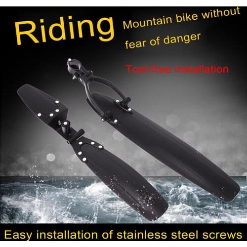 Newest Bike Fenders Adjustable Quick Release Design Stainless Steel Screw Convenient Nut Cycling Equipment for Front / Rear
