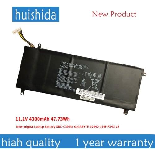 11,1 V 47.73Wh GNC-C30 New Original Laptop battery for GIGABYTE U2442 U24F P34G V2 Series