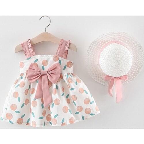Baby Girls Clothing 2020 Baby Girl Clothes Set Outfit Baby Boho Style Summer Beach Outfit Clothe Tops + Pants + Hat