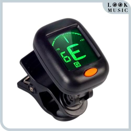 Acoustic Guitar Tuner Rotatable Clip-on Tuner LCD Display For Chromatic Guitar Bass Ukulele Guitar Tuner Electric Guitar Tuner