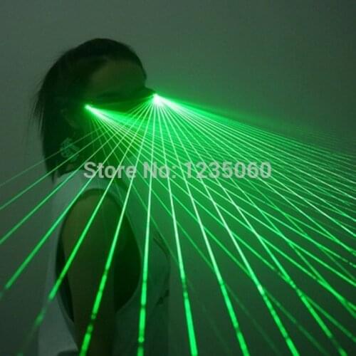 Promotion Price LED Laser Glasses Green Red Light Dancing Stage Show DJ Club Evening Party Red Green Laserman Show Glasses