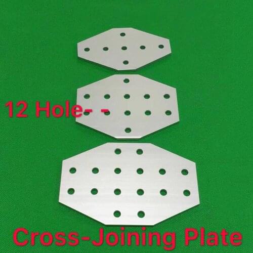 12 Hole Cross Type 2040 3060 4080 4590 Connection Plate Corner Bracket Joint Board Cross Joining Plate For Aluminium Profiles