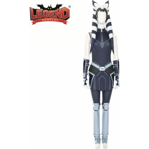 SW The Clone Wars season 7 Ahsoka Tano Cosplay Costume Halloween Superhero Outfit Fancy Hat custom made