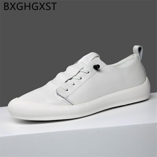 Loafers Men Casual Shoes Luxury Fashion Summer Genuine Leather Shoes Men White Slip on Designer Shoes Men 2020 Tenis Masculino