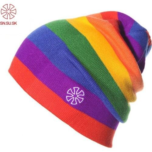 Unisex Cap hat Brand SUSNSK Winter Skiing Men Womens Caps Hats hip-hop single board skating knitted hat Neff outdoor sport hat