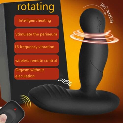 Smart heating Prostate Massage Vibrators Rotation Male Anal Plug Stimulator Remote Control Anal Sex Toys For Men Sex Products 18