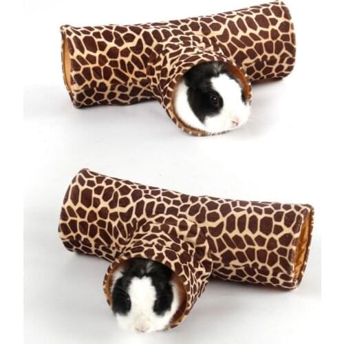 Funny Foldable Leopard Pet Cat Tunnel Hole Indoor Pet Cat Training Toy for Cat Rabbit Animal Play Tunnel Tube Toy