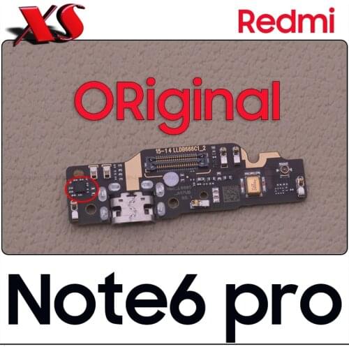 Original For Redmi Note 6 pro USB Charging Dock Port Connector Board With Microphone Mic