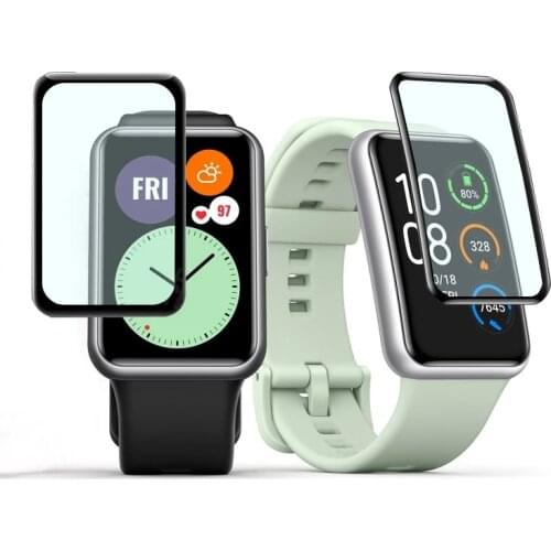 Screen Protector 3D PMMA Curved Edge HD Full Coverage Film for Huawei Watch Fit Smart Watch