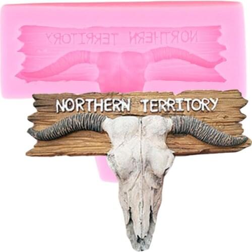 Animals Sheep Head Silicone Molds 3D Craft Soap Resin Clay Mould Fondant Cake Decorating Tools Candy Chocolate Gumpaste Moulds