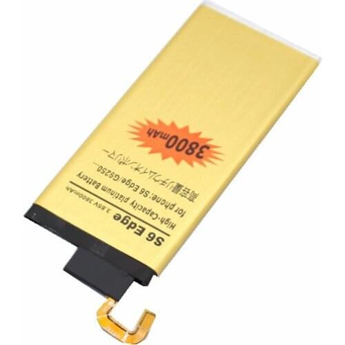 10pcs /lot 3800mAh EB-BG925ABE Replacement Gold Battery For Samsung Galaxy S6 Edge G9250 SM-G925l G925F G925L G925K G925A G925S