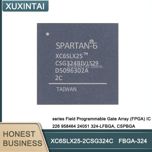 10Pcs/Lot XC6SLX25-2CSG324C XC6SLX25 series Field Programmable Gate Array (FPGA) IC 226 958464 24051 324-LFBGA, CSPBGA