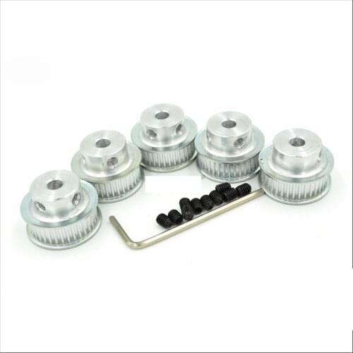 5pcs 30 Teeth 2GT Timing Pulley, Bore 5/6.35/8mm, Fit 2GT 6 Timing Belt ,W=6mm, 30T 30Teeth GT2 Pulley
