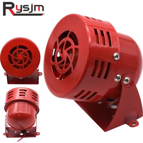Car racing modification blade trumpet 12V alarm control buzzer RED Air Raid Siren Horn Alarm 110dB Tornado Alarm Real Motor