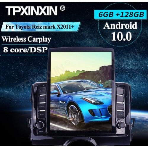 Car Radio 128G For Toyota Reiz mark X 2011+ Android 10.0 GPS Car Multimedia Player Head Unit Audio Radio Navigtion Tape Recorder