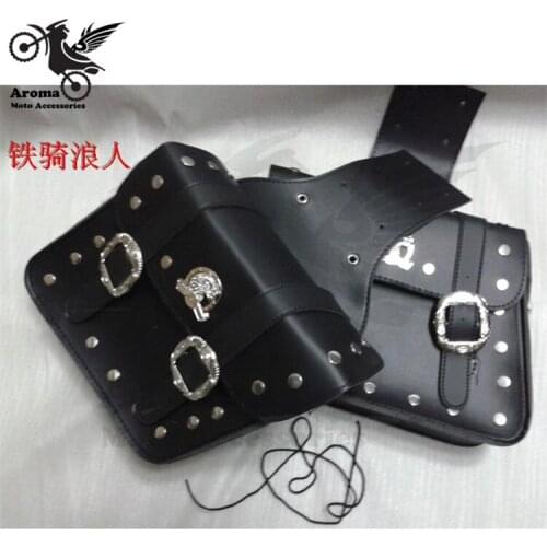 Black eagle decal motorbike tool luggage for Harley Davidson saddle bag Waterproof riding bandbag motorcycle saddlebag moto bag