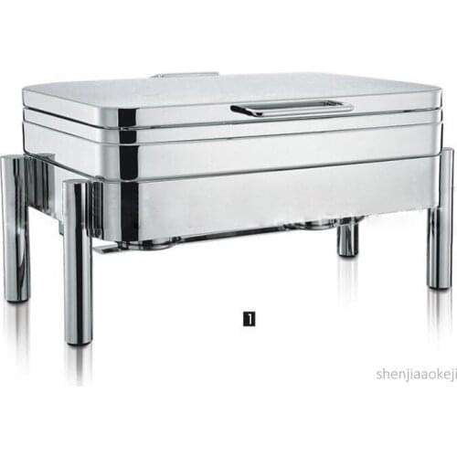 Commercial buffet furnace square-shape hydraulic stainless steel cover dining stove Food heat preservation machine heating pot