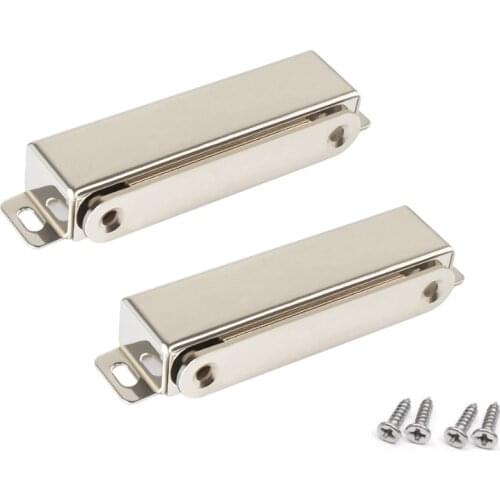 4pcs/lot Large Stainless Steel Magnetic Door Catches Kitchen Cupboard Wardrobe Cabinet Latch Catch