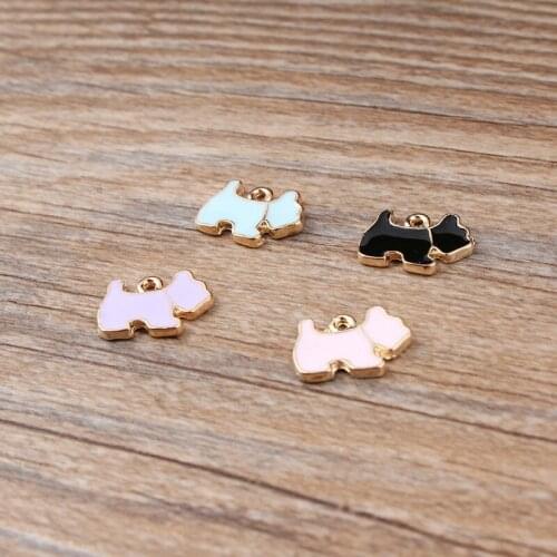 30PCS Fashion Personality Enamel Pet Dog Charms Dangle Jewelry DIY Jewelry Bracelet Pendant Accessories Jewelry