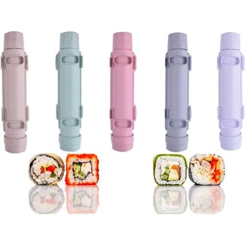 Sushi Maker Roller Rice Mold Sushi Bazooka Vegetable Meat Rolling Tool Diy Sushi Making Machine Kitchen Sushi Tool