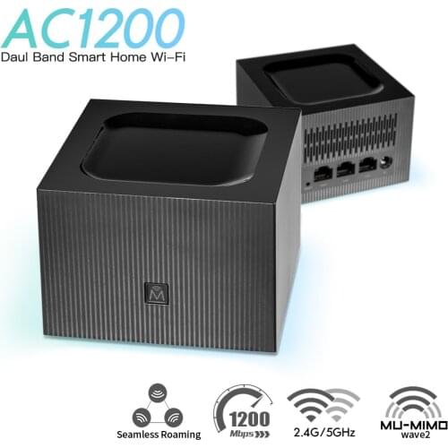 Fenvi Wifi Mesh Router AC1200 Wireless Whole Home Mesh Wireless Wifi System Dual Band Gigabit Wireless Router, APP Remote Manage