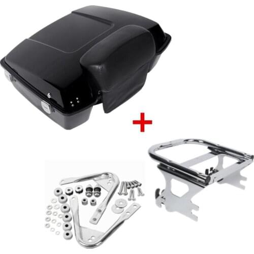 Motorcycle Chopped Pack Backrest Mount Rack Docking For Harley Tour Pak Touring Road Glide Electra Glide Street Glide 1997-2008
